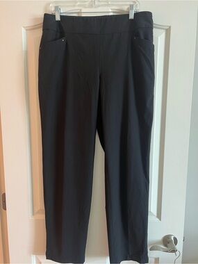 Chico's Zenergy Black Straight-Leg Pull-On Pants